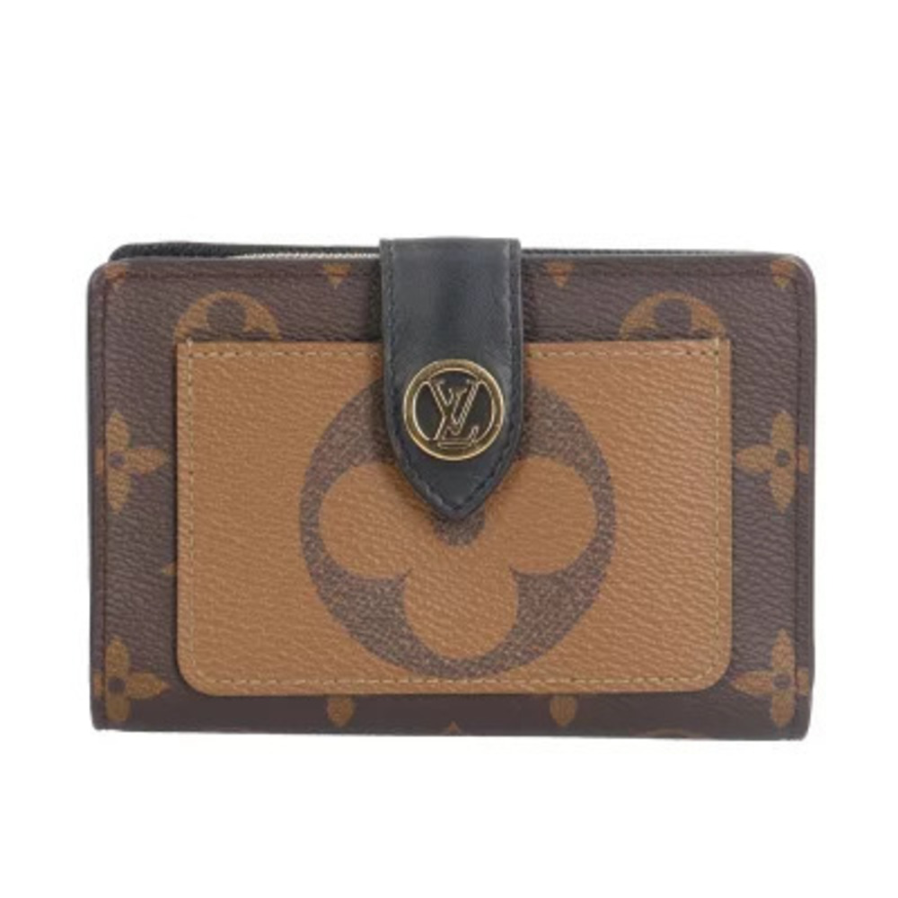 Louis Vuitton Portefeuille Juliette Monogram Reverse Bi fold Wallet Canvas